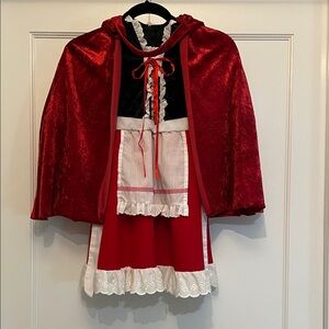 Red Hooded Cape Costume for Kids